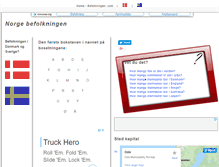 Tablet Screenshot of befolkningen.com